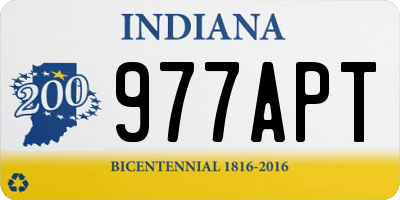 IN license plate 977APT