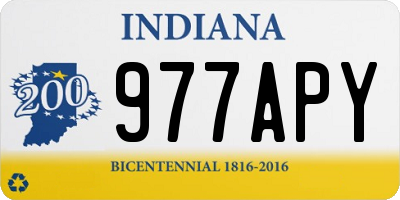 IN license plate 977APY