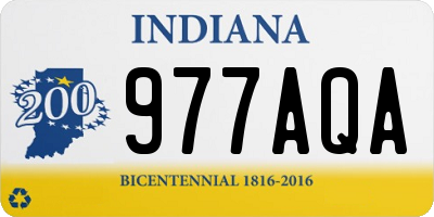 IN license plate 977AQA
