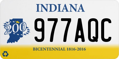IN license plate 977AQC