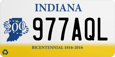 IN license plate 977AQL