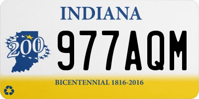 IN license plate 977AQM