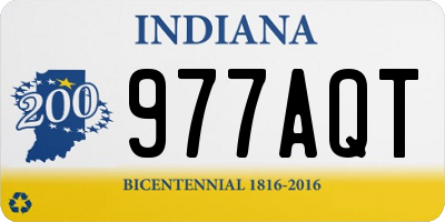 IN license plate 977AQT