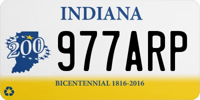 IN license plate 977ARP