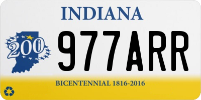 IN license plate 977ARR