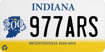 IN license plate 977ARS
