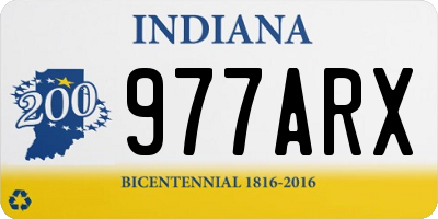 IN license plate 977ARX