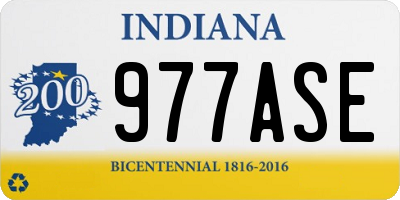 IN license plate 977ASE