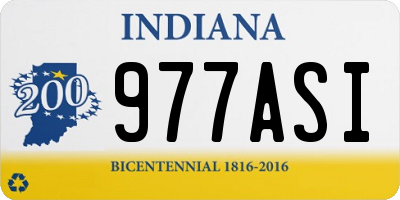 IN license plate 977ASI