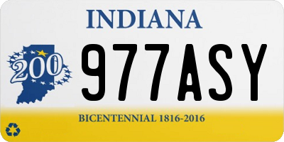 IN license plate 977ASY