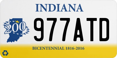 IN license plate 977ATD