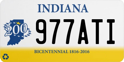 IN license plate 977ATI