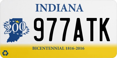 IN license plate 977ATK
