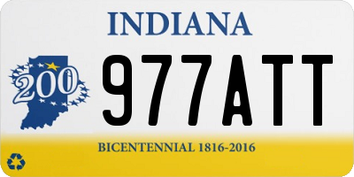 IN license plate 977ATT