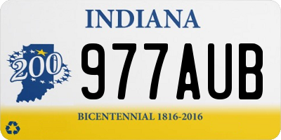 IN license plate 977AUB