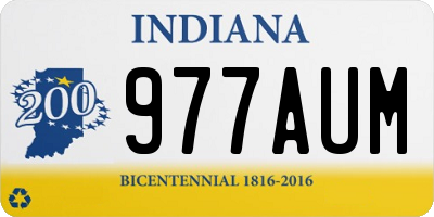 IN license plate 977AUM