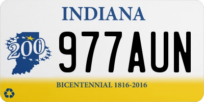 IN license plate 977AUN