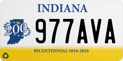 IN license plate 977AVA