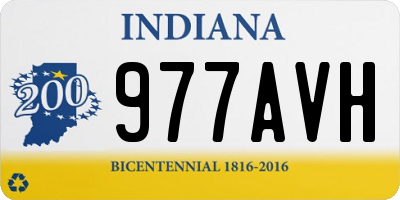IN license plate 977AVH