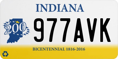 IN license plate 977AVK