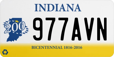 IN license plate 977AVN