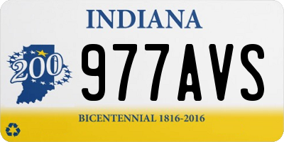 IN license plate 977AVS