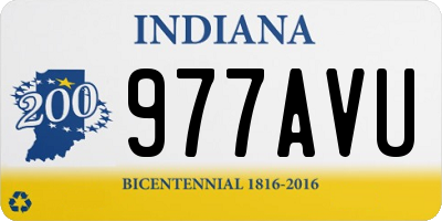 IN license plate 977AVU