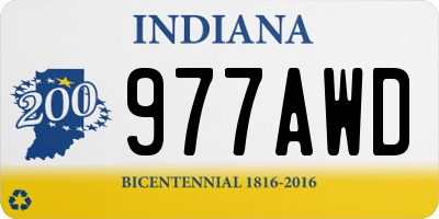 IN license plate 977AWD