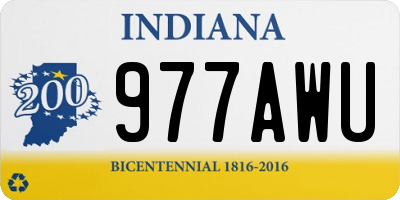 IN license plate 977AWU