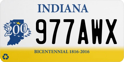 IN license plate 977AWX