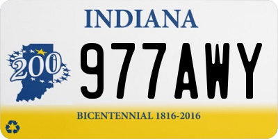 IN license plate 977AWY