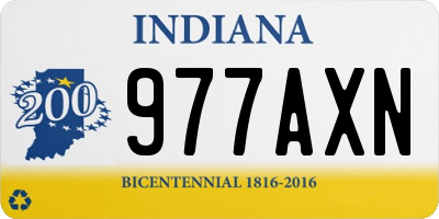 IN license plate 977AXN