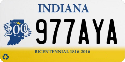 IN license plate 977AYA