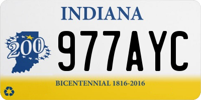 IN license plate 977AYC