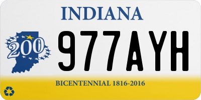 IN license plate 977AYH
