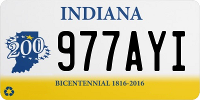 IN license plate 977AYI