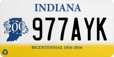 IN license plate 977AYK