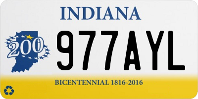 IN license plate 977AYL
