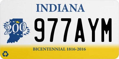 IN license plate 977AYM