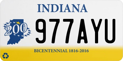 IN license plate 977AYU