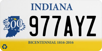 IN license plate 977AYZ