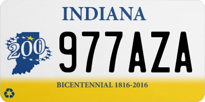IN license plate 977AZA
