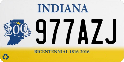 IN license plate 977AZJ