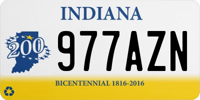 IN license plate 977AZN