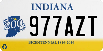 IN license plate 977AZT