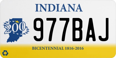 IN license plate 977BAJ