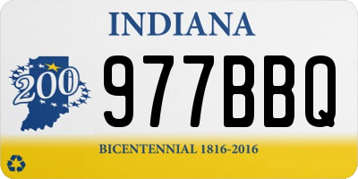 IN license plate 977BBQ