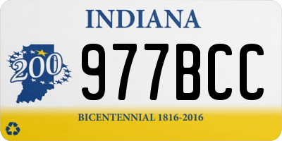 IN license plate 977BCC