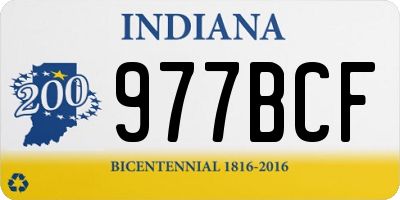 IN license plate 977BCF
