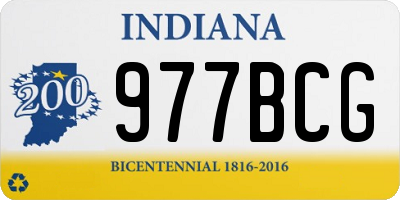 IN license plate 977BCG